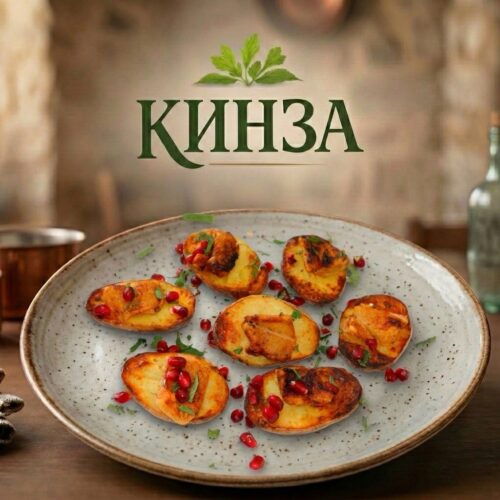 Картофель с салом и гарниром от ресторана «Кинза»